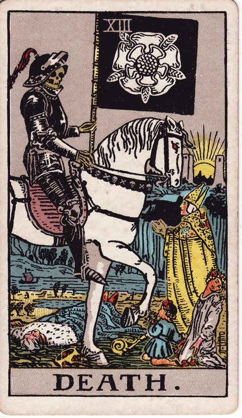 Death tarot card (Rider-Waite, 1909)